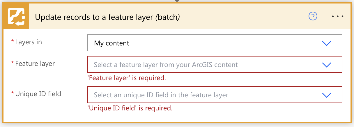 Update records to a feature layer - batch action